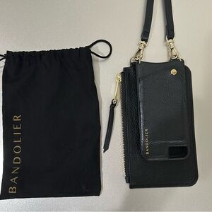Bandolier Black Crossbody Phone Case